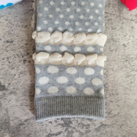 NWT Country Kids Organics Cotton Over the Knee Socks Floral 8-9 Shoe Size 12-6 - Picture 6 of 6